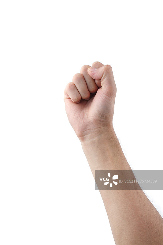 白背景下的手势语图片素材