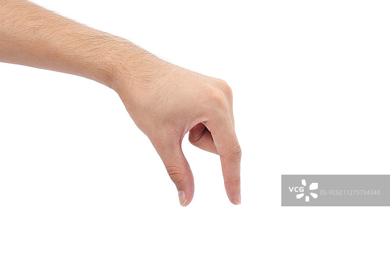 白背景下的手势语图片素材