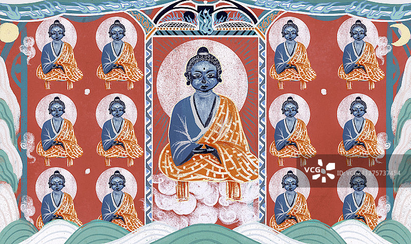 敦煌壁画图片素材