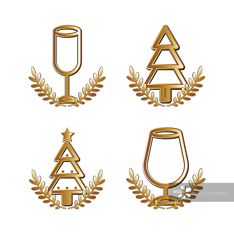 圣诞节图标合集设计图片素材