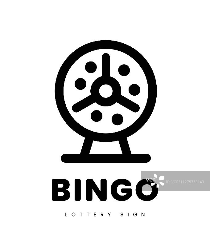 带有机器和彩票球的彩票宾果游戏图片素材