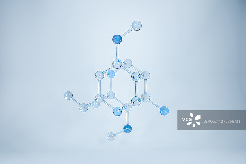 化学分子构成 三维渲染图片素材