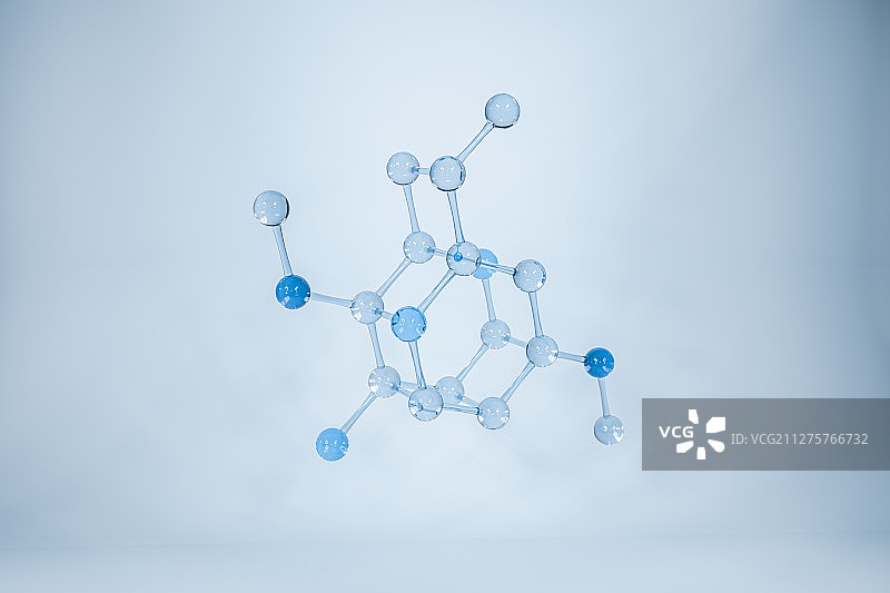 化学分子构成 三维渲染图片素材
