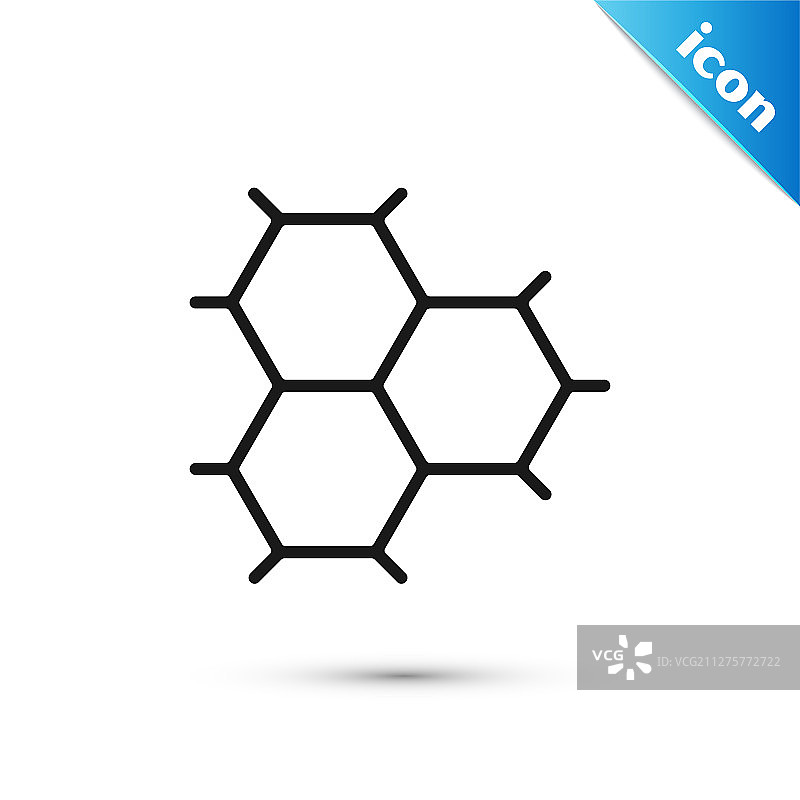 由苯环组成的黑色化学式图片素材