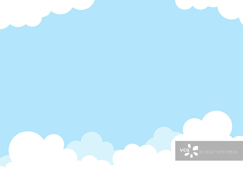 蓝天白云风景背景图片素材