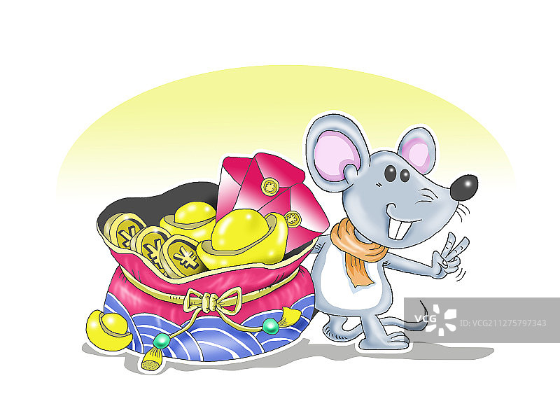 鼠年大吉图片素材