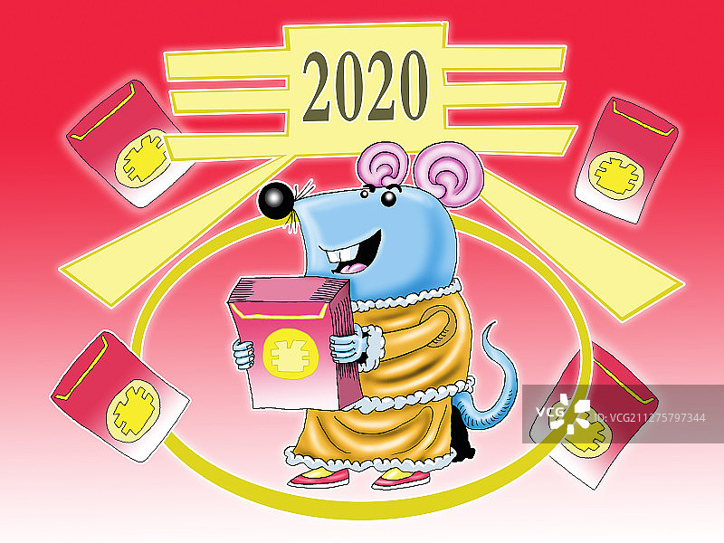 鼠年大吉图片素材