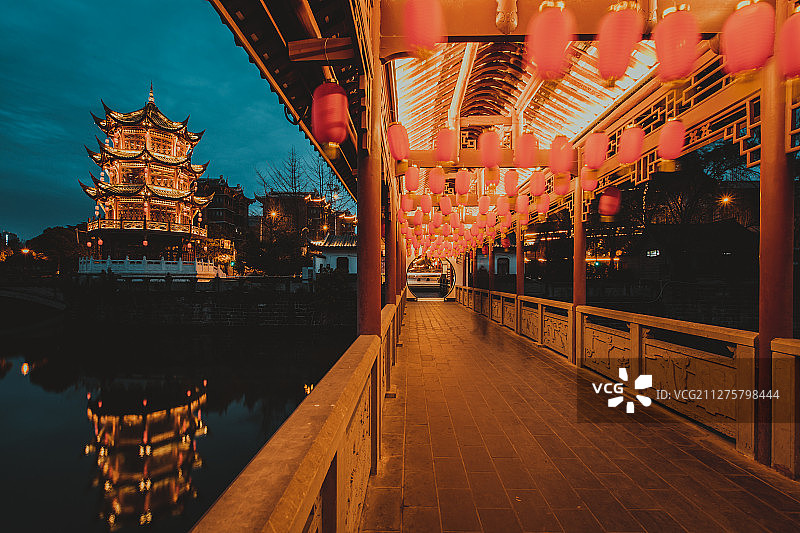 沧浪桥&散花楼图片素材