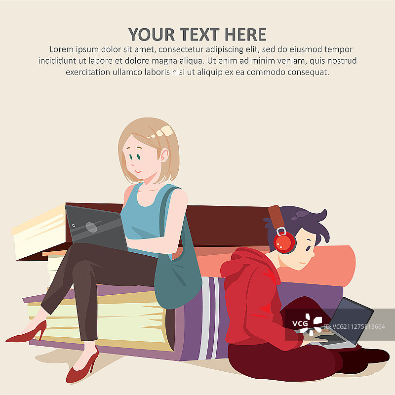 带文字的阅读图片素材