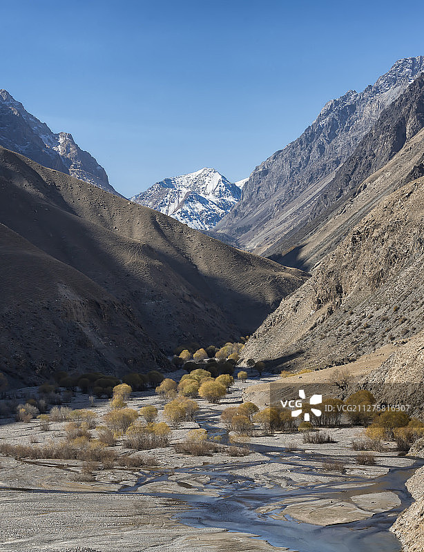 雪山融水图片素材