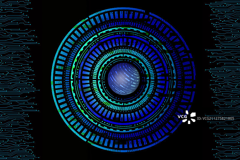 抽象未来科技通讯网络图图片素材