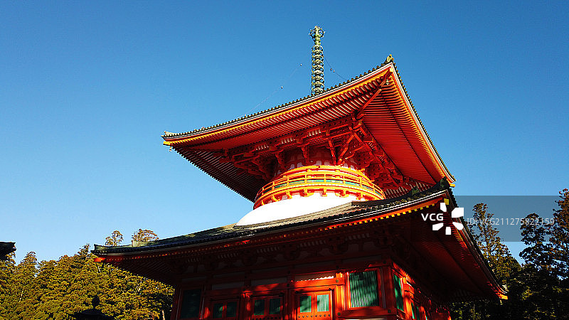 日本高野山坛上伽蓝根本大塔图片素材