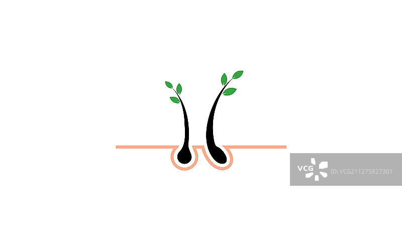 头发护理logo头发移除logo图片素材