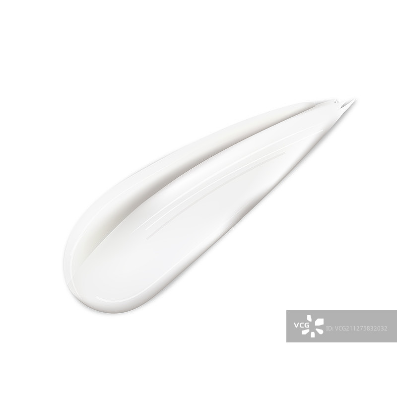 透明背景上的奶油纹理笔触图片素材