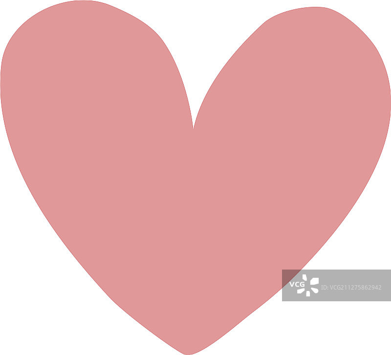 手绘爱心情人节或婚礼素材图片素材