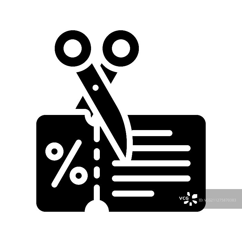 剪刀剪裁优惠券黑色星期五相关图片素材