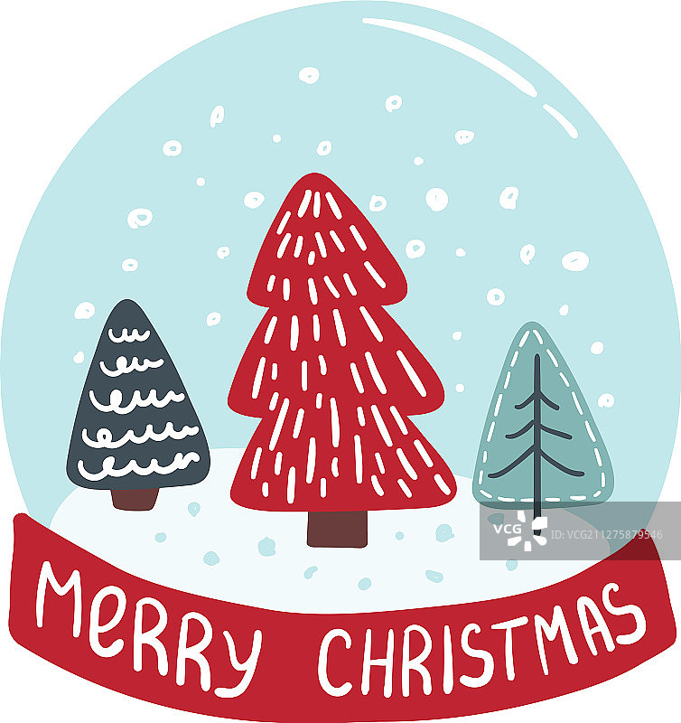 圣诞树圣诞贺卡图片素材