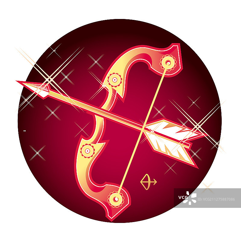 射手座星座标志图片素材