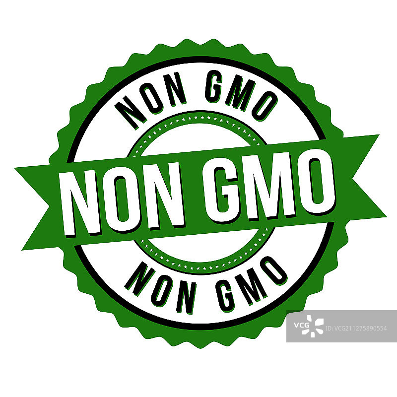 非转基因食品标签或贴纸图片素材