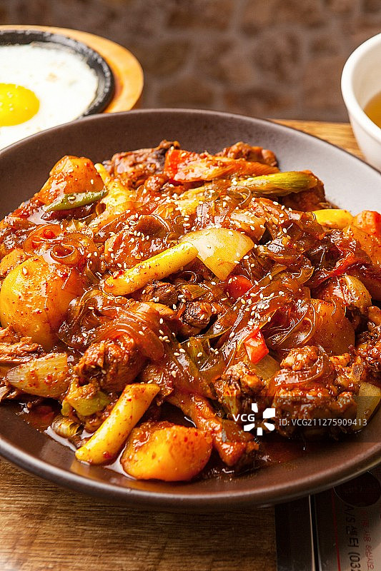 红烧鸡块图片素材