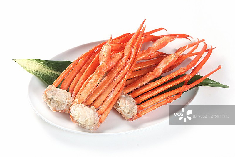 雪蟹，清蒸蟹肉图片素材