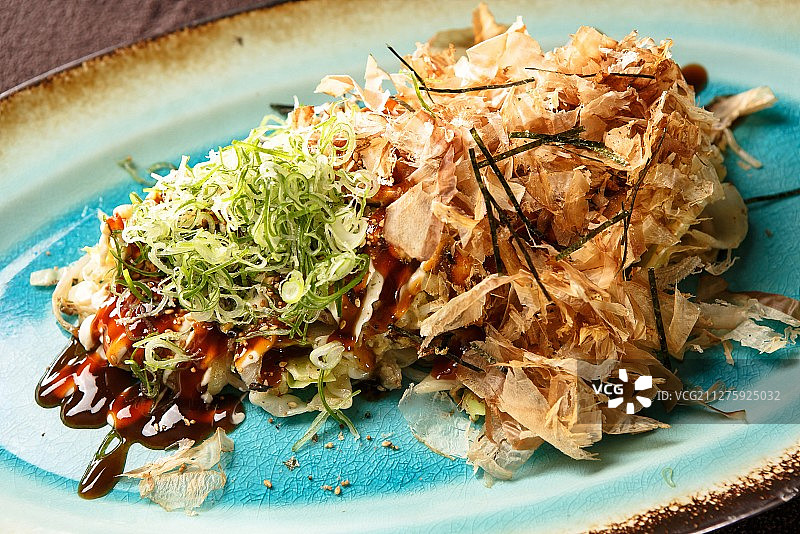 御好烧和鲣鱼节图片素材