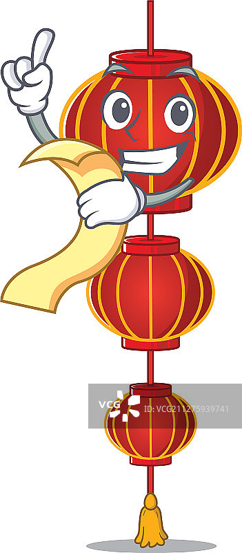 可爱的灯笼中国风卡通形象图片素材