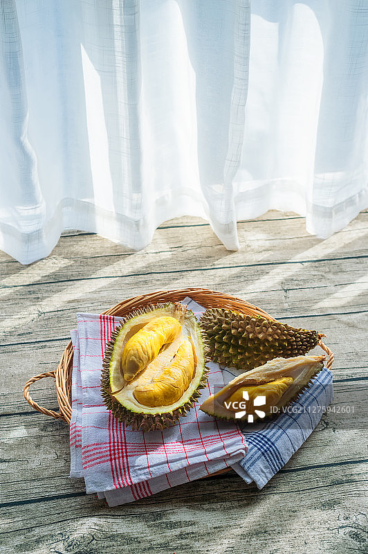 马来西亚D197猫山王榴莲图片素材