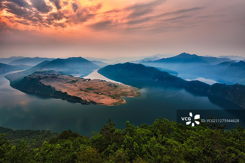 太极湾的黎明图片素材