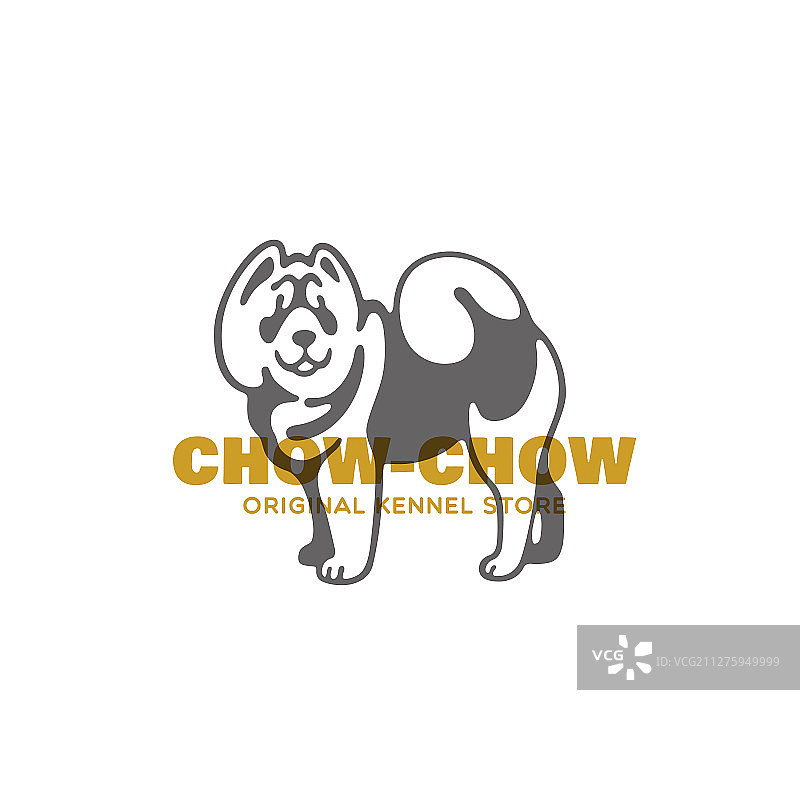 松狮犬Logo图片素材