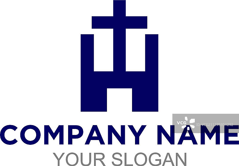 H字母教堂logo设计图片素材