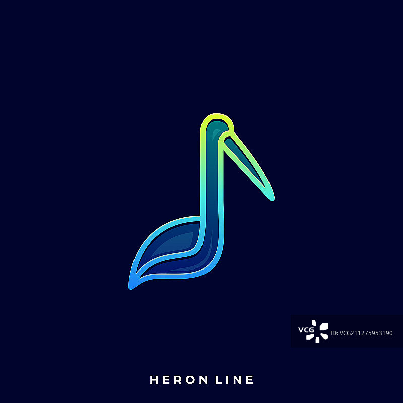 苍鹭鸟模版图片素材