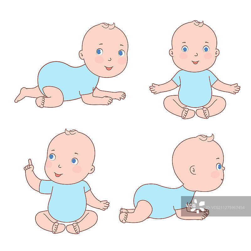 各种姿势的新生可爱蝙蝠宝宝图片素材