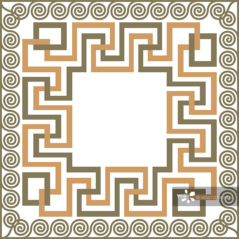 希腊回纹装饰图片素材