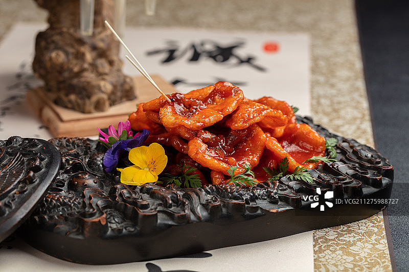 糖醋鱼片图片素材