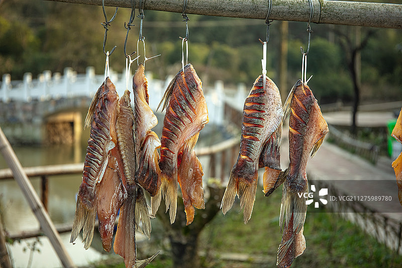 腊肉咸鱼风干肉图片素材