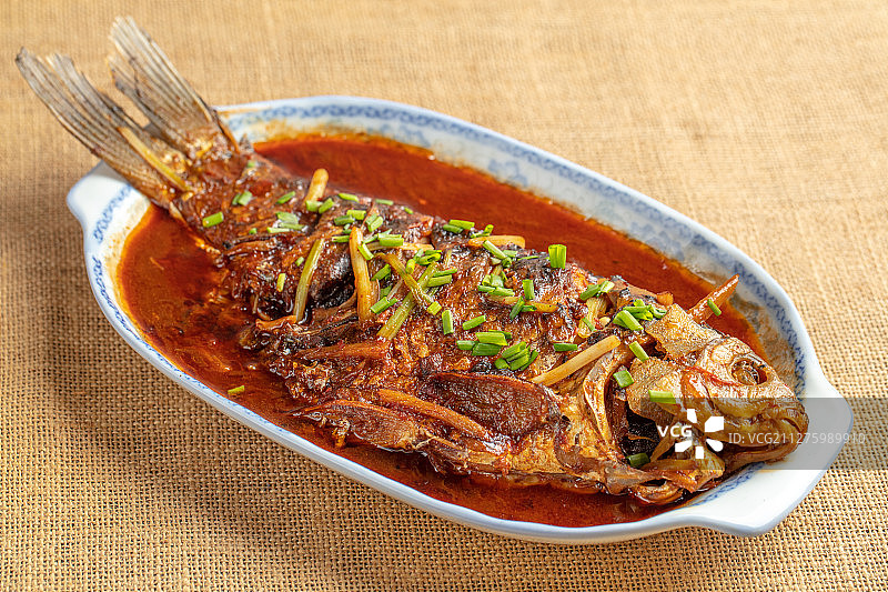 红烧鲫鱼图片素材