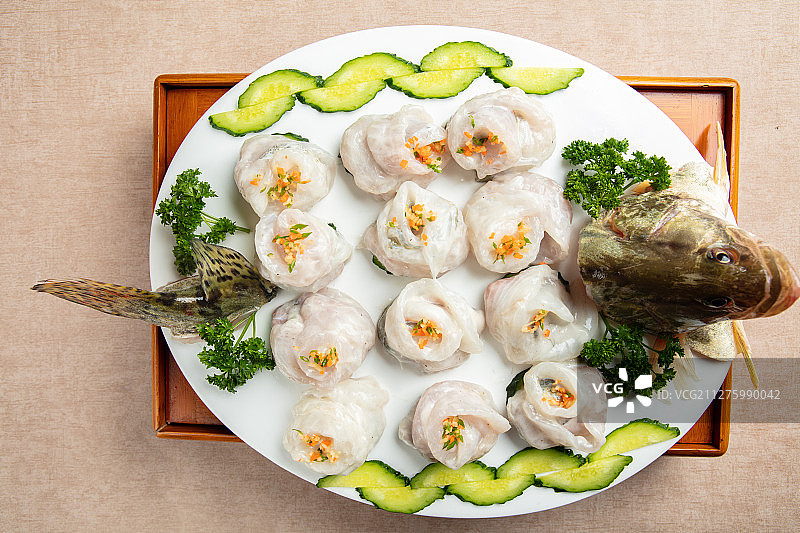 安徽省芜湖小吃牡丹鳜鱼图片素材