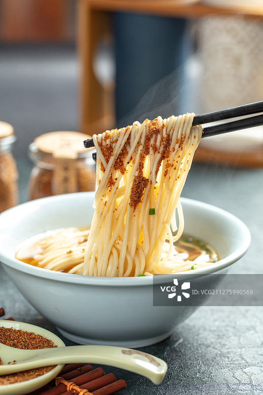 徽菜芜湖小吃虾籽面图片素材