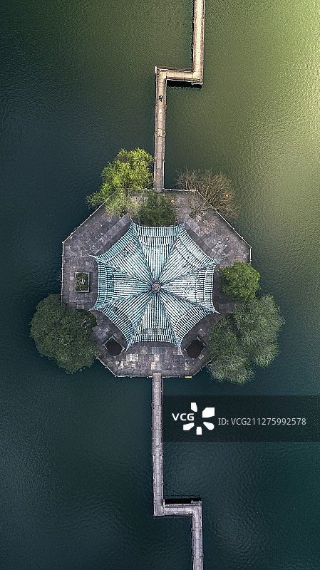 鸟瞰东湖图片素材