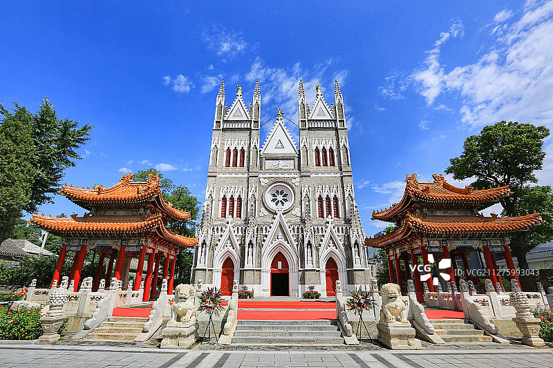 蓝调西什库图片素材