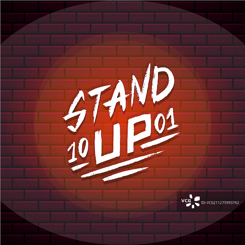 站立式书法字体喜剧表演图片素材