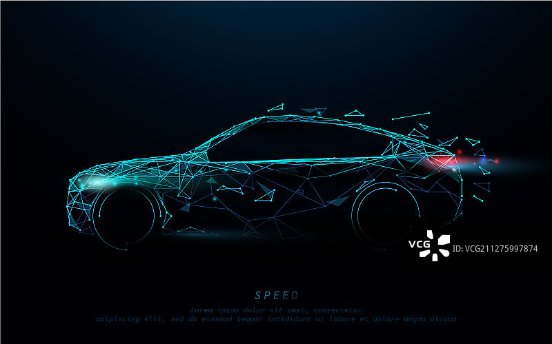 抽象未来感高速跑车图标图片素材