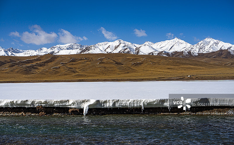 祁连冰川雪山图片素材