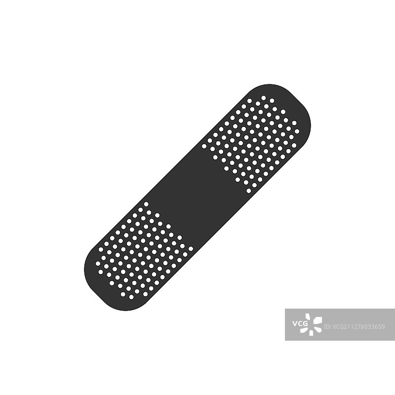 白色背景上的扁平风格绷带图标图片素材