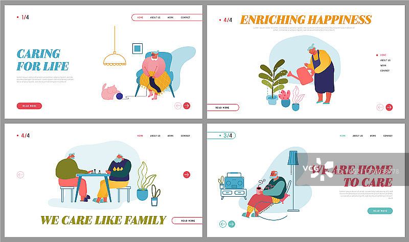 老年人活动和业余时间网站图片素材