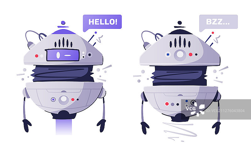 现代无人机助手扁平设计图片素材