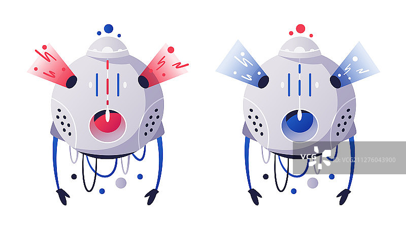 现代无人机助手扁平设计图片素材