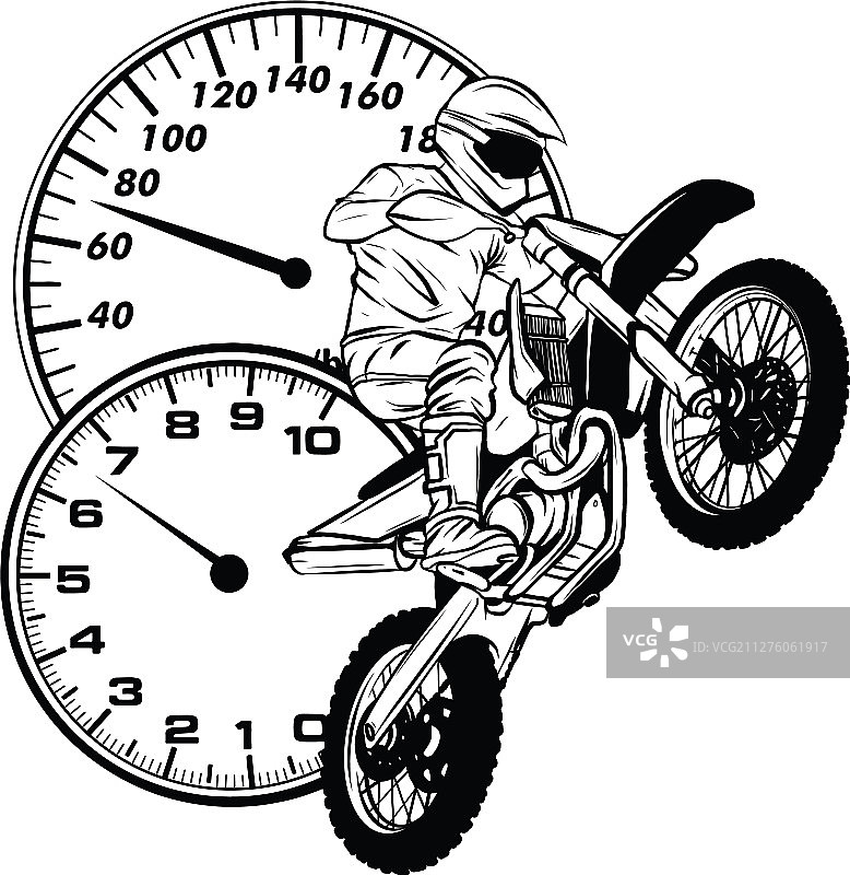 摩托车越野赛骑手图片素材