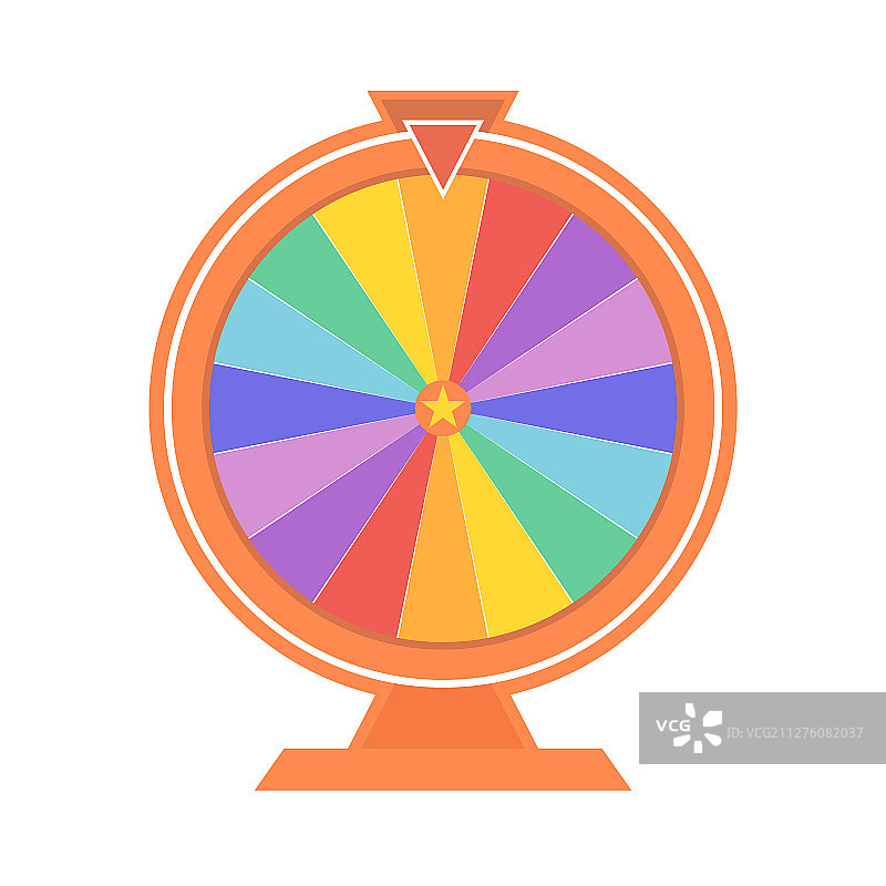 扁平风格的幸运轮图片素材